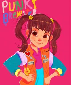 Punky Brewster Cartoon Poster Diamond Paintings