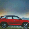 Red Hyundai Creta Diamond Paintings