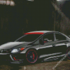 Red And Black Civic Car Diamond Paintings