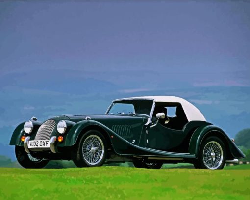 Retro Morgan Car Diamond Paintings