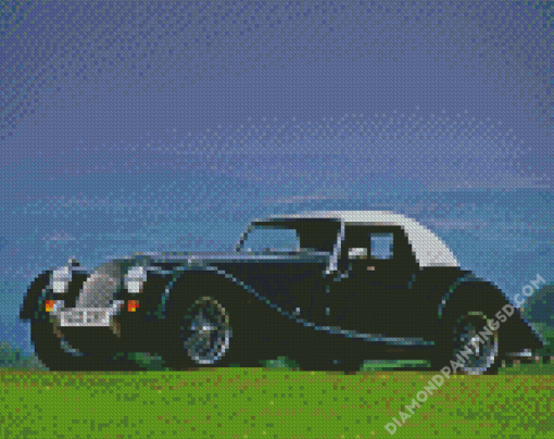 Retro Morgan Car Diamond Paintings