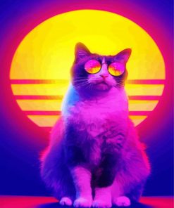 Retro Cat Diamond Paintings