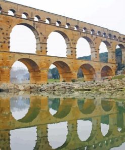 Roman Aqueduct Pont Du Gard Diamond Paintings