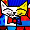 Romero Britto Cat Diamond Paintings