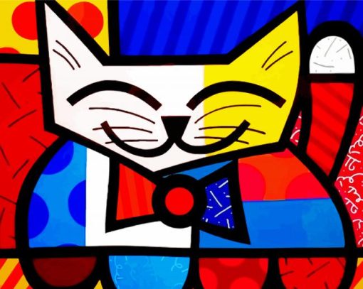 Romero Britto Cat Diamond Paintings