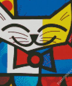 Romero Britto Cat Diamond Paintings