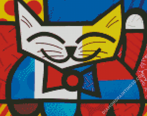 Romero Britto Cat Diamond Paintings