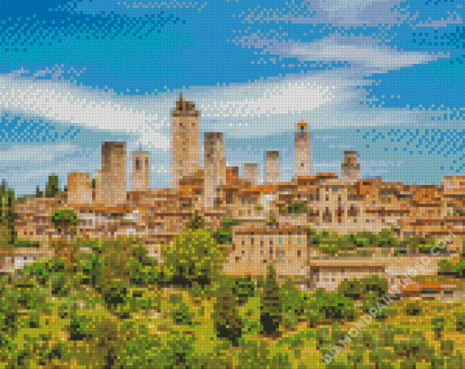 San Gimignano Italy Diamond Paintings