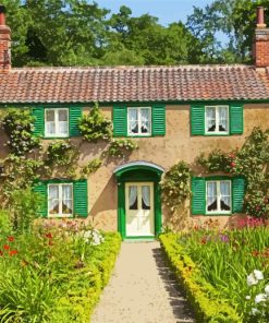 Scenery English Cottage Diamond Paintings