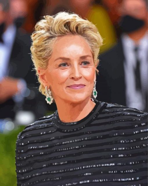 Sharon Stone Diamond Paintings