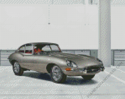 Silver Jaguar Type 1 Diamond Paintings