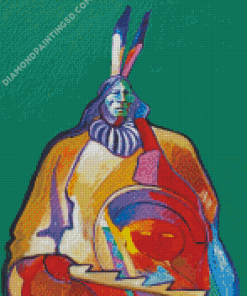 Sioux Medicine Man John Nieto Diamond Paintings