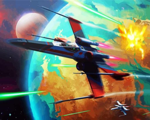 Star Wars Wing Starfighter Diamond Paintings