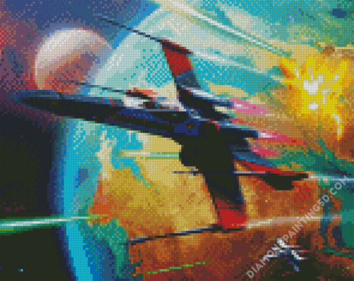 Star Wars Wing Starfighter Diamond Paintings