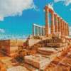 Temple of Poseidon Diamond Paintings