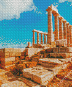 Temple of Poseidon Diamond Paintings