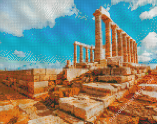 Temple of Poseidon Diamond Paintings