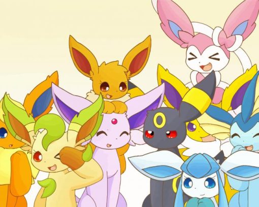 The Eeveelution Pokemon Diamond Paintings