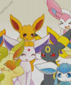 The Eeveelution Pokemon Diamond Paintings