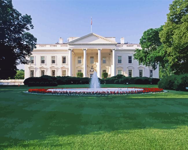 The White House Building Diamond Paintings