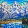 Three Sisters Mountains Art Diamond Paintings