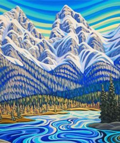 Three Sisters Mountains Art Diamond Paintings