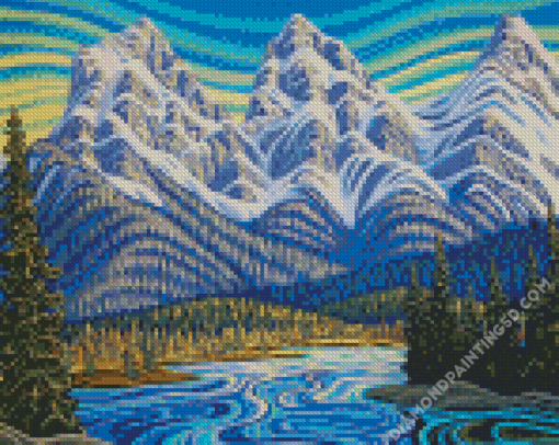 Three Sisters Mountains Art Diamond Paintings