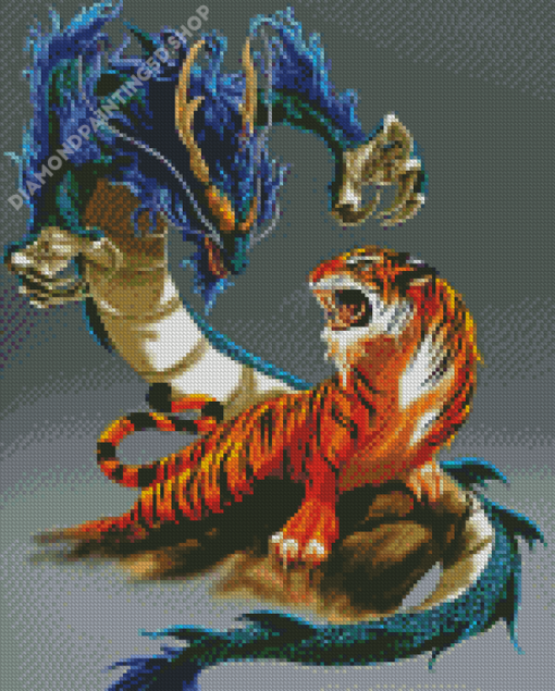 Tiger And Dragon Diamond Paintings