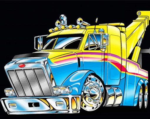 Tow Truck Art Diamond Paintings