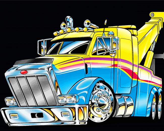 Tow Truck Art Diamond Paintings