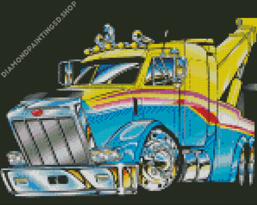 Tow Truck Art Diamond Paintings