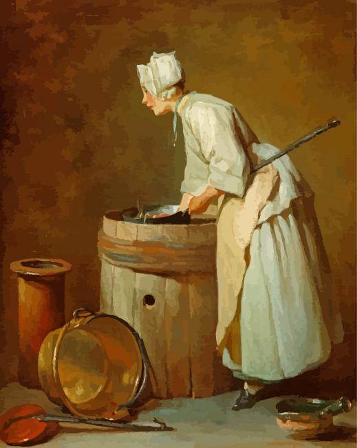 Vintage Housemaid Diamond Paintings