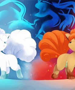 Vulpix White And Brown Diamond Paintings