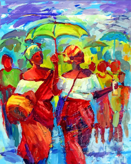 West Indian Ladies Art Diamond Paintings