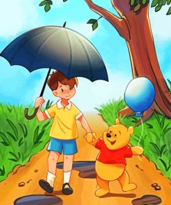 Winnie The Pooh And Christopher Robin Diamond Paintings