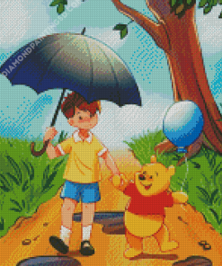 Winnie The Pooh And Christopher Robin Diamond Paintings