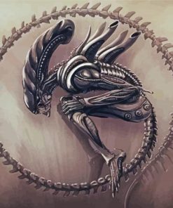 Xenomorfo Circle Diamond Paintings