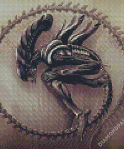 Xenomorfo Circle Diamond Paintings