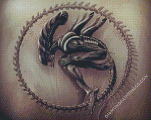 Xenomorfo Circle Diamond Paintings