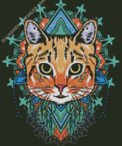 Aesthetic Cat Mandala Diamond Paintings