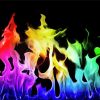 Aesthetic Flames Rainbow Diamond Paintings