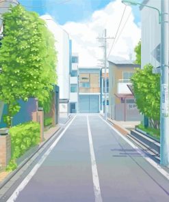 Aesthetic Anime Street Diamond Painting