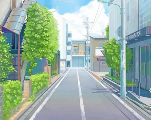 Aesthetic Anime Street Diamond Painting