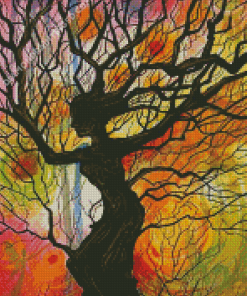 Aesthetic Female Tree Diamond Paintings