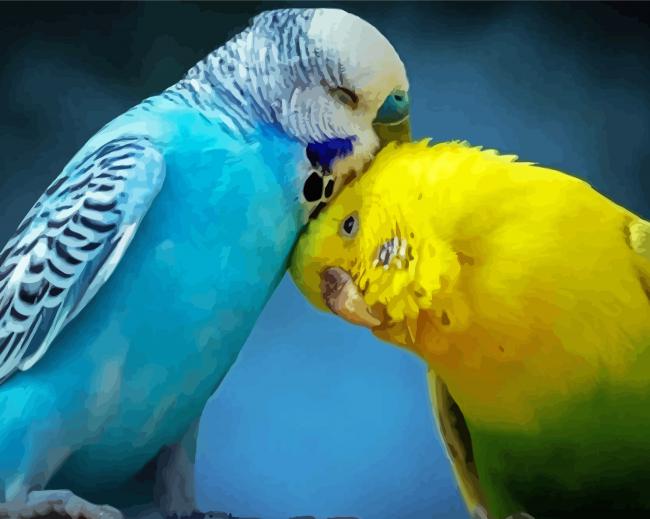 Aesthetic Parakeets Diamond Paintings