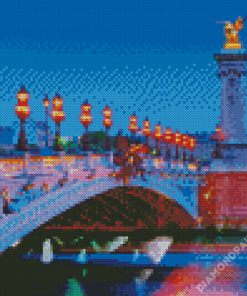 Aesthetic Paris Bridge France Diamond Paintings