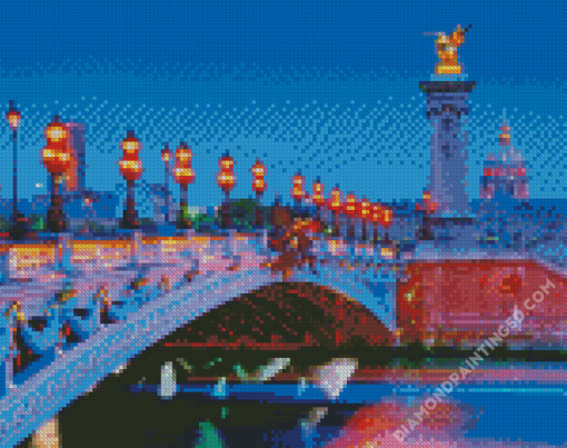 Aesthetic Paris Bridge France Diamond Paintings