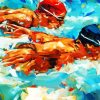 Aesthetic Swimmers Diamond Paintings