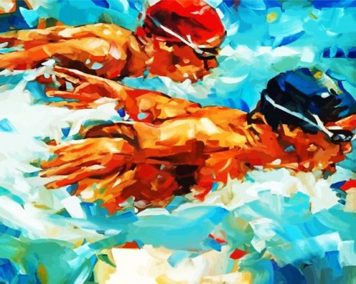 Aesthetic Swimmers Diamond Paintings