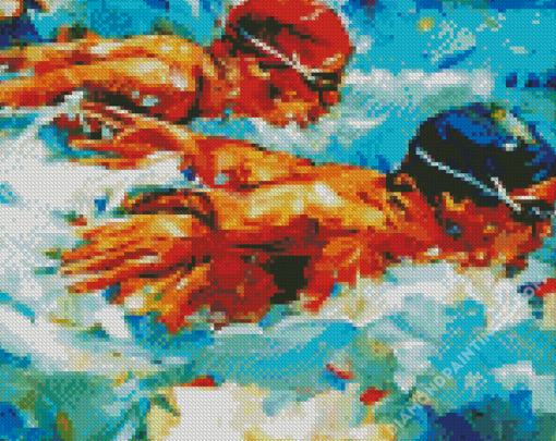 Aesthetic Swimmers Diamond Paintings